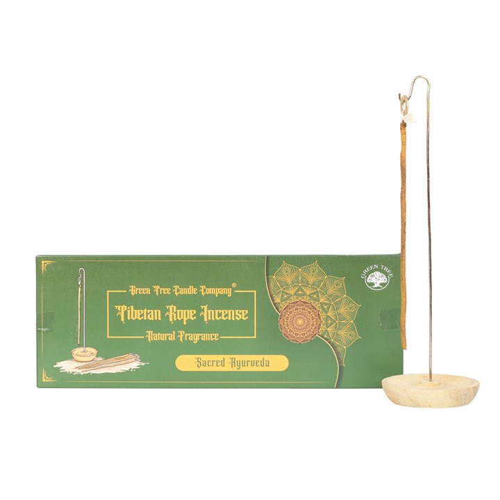Sacred Ayurveda Tibetan Rope Incense with Holder Sacred Ayurveda Tibetan Rope Incense with Holder