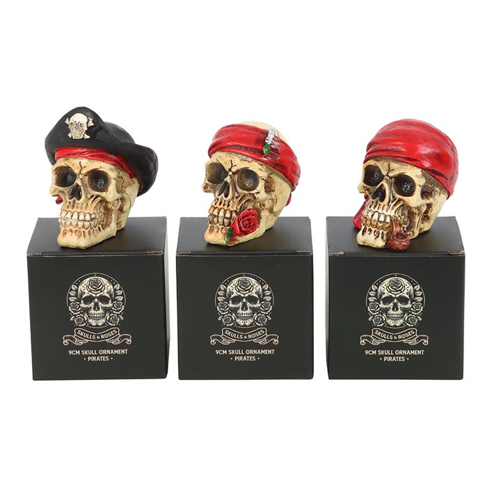 9cm Pirate Skull Ornament 9cm Pirate Skull Ornament