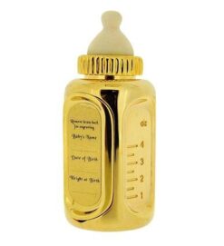 Alternative view of Miniature Clock Baby's Milk Bottle Novelty Gift