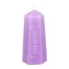 Calming Crystal Candle with Rough Amethyst