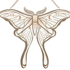 Alternative view of Luna Moth Hanging Sign