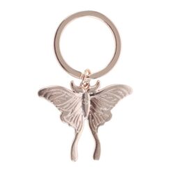 Alternative view of Light Luna Moth Keyring