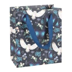 Alternative view of 23cm Midnight Forest Owl Print Gift Bag