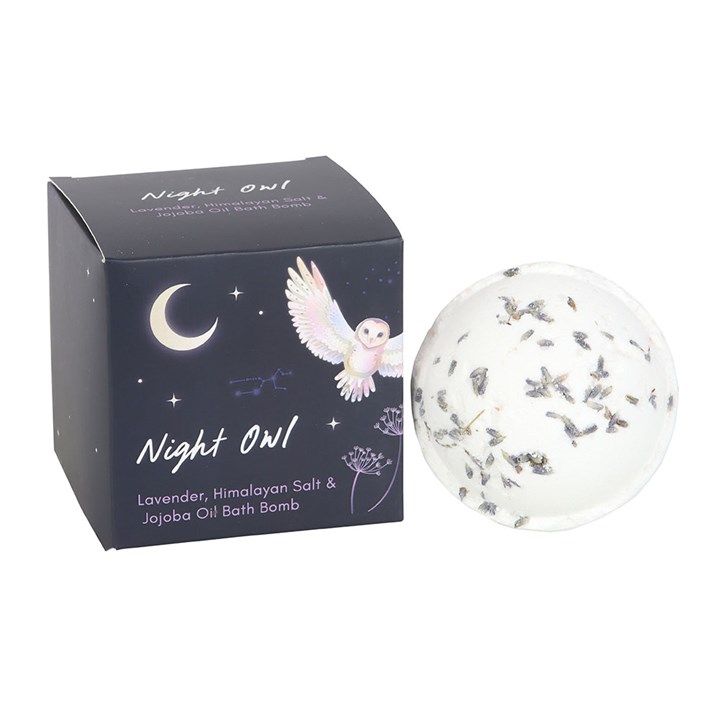 Night Owl Lavender, Himalayan Salt & Jojoba Bath Bomb Night Owl Lavender, Himalayan Salt & Jojoba Bath Bomb - Image 2