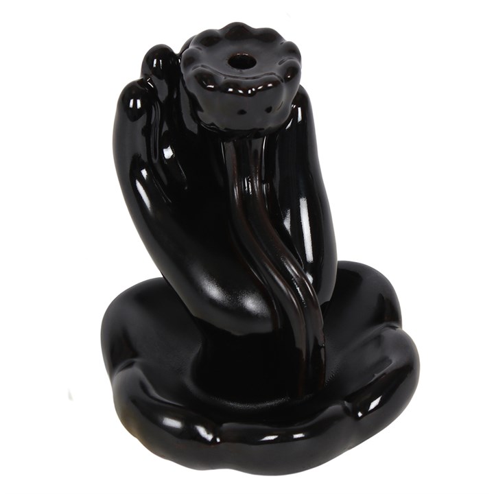 Hand & Lotus Flower Backflow Incense Burner Hand & Lotus Flower Backflow Incense Burner - Image 3