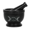 Soap Stone Triple Moon Pestle and Mortar Soap Stone Triple Moon Pestle and Mortar