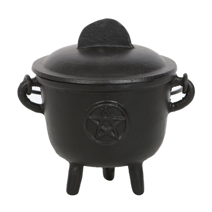 11cm Cast Iron Cauldron with Pentagram 11cm Cast Iron Cauldron with Pentagram