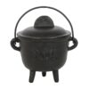 11cm Cast Iron Cauldron with Triple Moon 11cm Cast Iron Cauldron with Triple Moon