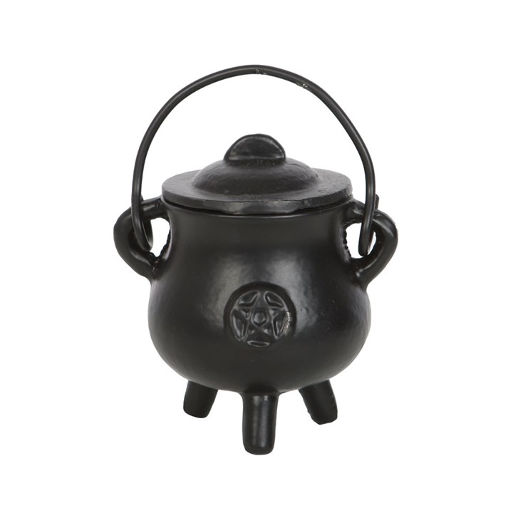 7.5cm Smooth Cast Iron Cauldron with Pentagram 7.5cm Smooth Cast Iron Cauldron with Pentagram