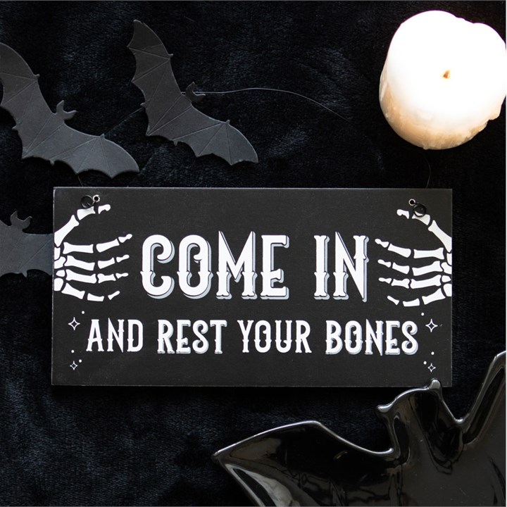 Come In and Rest Your Bones Hanging Sign Come In and Rest Your Bones Hanging Sign - Image 4