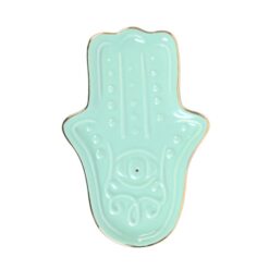 Alternative view of Blue Hamsa Hand Incense Stick Holder