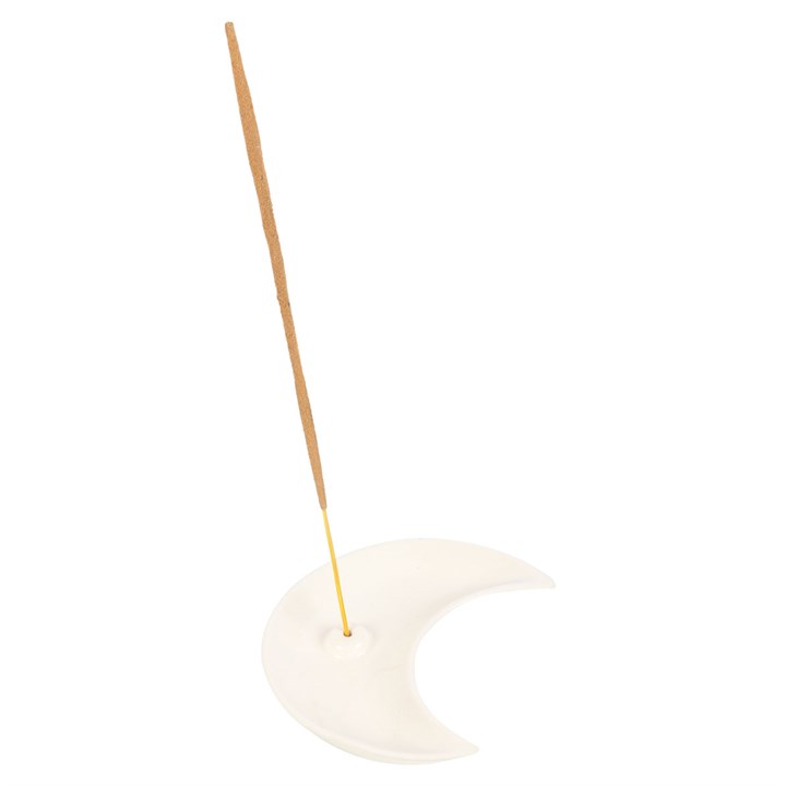 White Crescent Moon Incense Stick Holder White Crescent Moon Incense Stick Holder