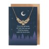 Night Owl Necklace Greeting Card