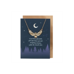 Alternative view of Night Owl Necklace Greeting Card