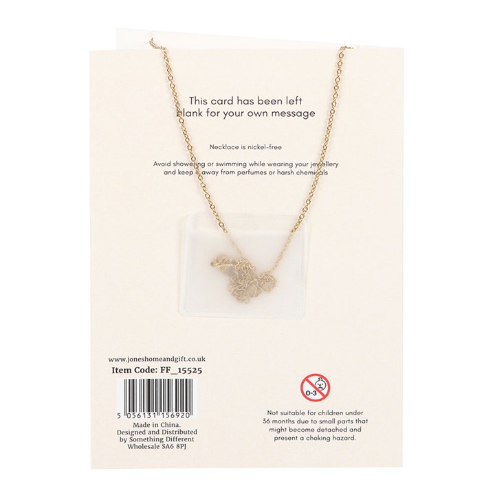 Blue Aura Crystal Mushroom Necklace Greeting Card Blue Aura Crystal Mushroom Necklace Greeting Card - Image 2