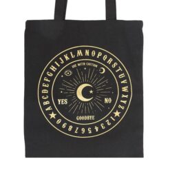 Alternative view of Black and Gold Talking Board Polycotton Tote Bag