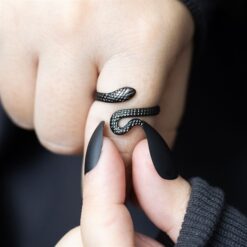 Alternative view of Adjustable Snake Ring