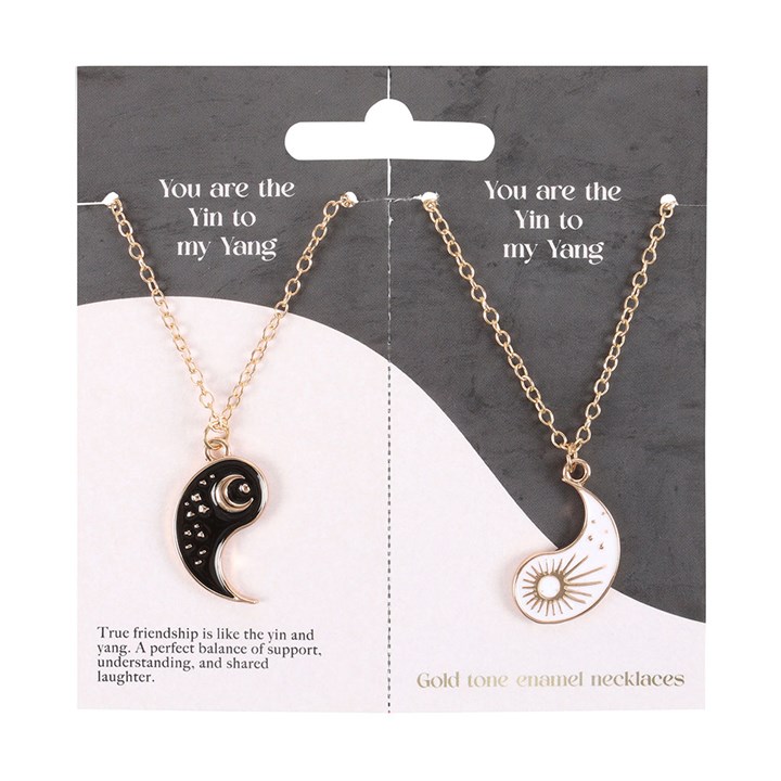 Pair of Yin Yang Best Friend Pendant Necklaces Pair of Yin Yang Best Friend Pendant Necklaces - Image 3