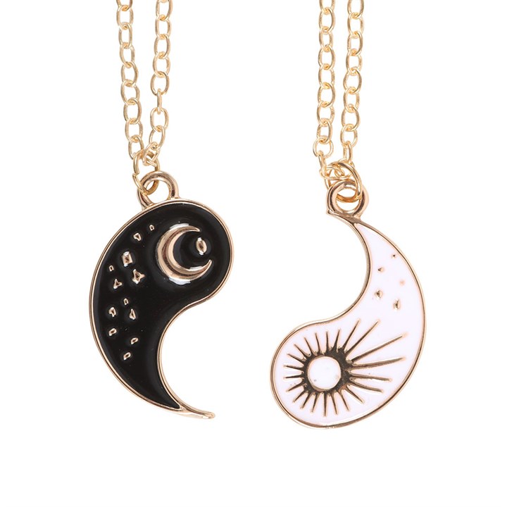 Pair of Yin Yang Best Friend Pendant Necklaces Pair of Yin Yang Best Friend Pendant Necklaces - Image 5