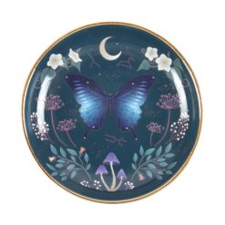 Alternative view of Round Midnight Moth Trinket Dish