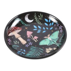 Alternative view of Round Dark Forest Print Trinket Dish