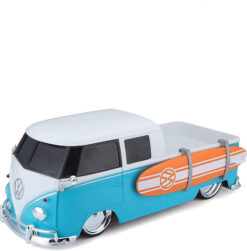 Volkswagen 1:16 Scale Pickup Truck Model with Surfboard - Retro Collectible Toy Novelty Gift