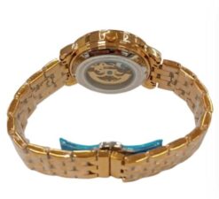 Alternative view of NY London Mens Automatic Bling Dial Analogue Gold Metal Strap Bracelet Watch