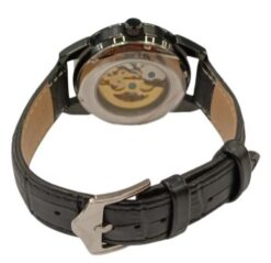 Alternative view of NY London Mens Automatic Dial Analogue Gun/Black Leather Strap Watch