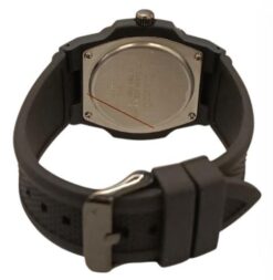 Alternative view of Clasico Mens Ladies Water Resistant Arabic Square Dial Black Rubber Strap Watch