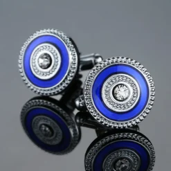 Alternative view of Luxury Men's French Cufflinks - Crystal Zircon Design | Wholesale Accessories
