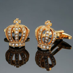 Luxury Men's French Cufflinks - Crystal Zircon Design | Wholesale Accessories