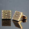 High-Quality Cufflinks, Retro Pattern for Men's French Shirt Fashion acceries