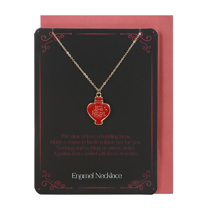 Love Potion Enamel Necklace Card Love Potion Enamel Necklace Card - Image 2