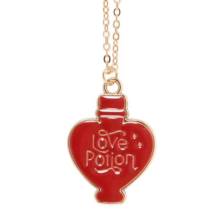 Love Potion Enamel Necklace Card Love Potion Enamel Necklace Card
