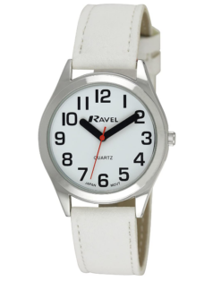 Ravel Mens Classic Strap White Watch