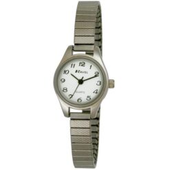 Ravel Ladies Cocktail White Dial with Silver Expander Watch