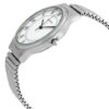 Sekonda Mens Basic White Dial with Silver Metal Expandable Bracelet Watch