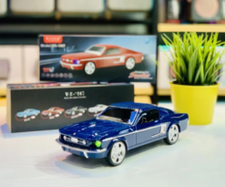 Wireless Bluetooth Car Speaker with TF/USB/FM Dark Blue Novelty Gift