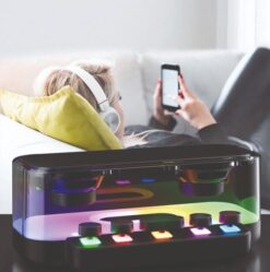Alternative view of IllumiSound Wireless Speaker, Bluetooth, LED Light, Portable Audio