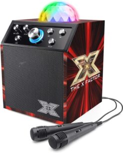 X Factor Disco Cube Speaker - Vibrant Lights & Powerful Sound for Every Party