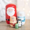 Christmas Russian Nesting Doll Set Christmas Russian Nesting Doll Set