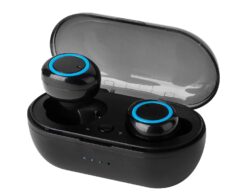 Alternative view of Vybe TWS Earbuds with 3H Music Playback, Charging Case and LED Indicator - Black