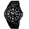 Casio Mens Day Date Black Dial & Black Rubber Strap Watch