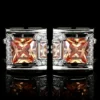 Luxury Tough Square Zircon Stone Cufflinks for Men - Black Cufflinks Gift