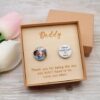 Custom Photo Cufflinks | Personalised Men's Cufflinks | Groom & Father's Gift