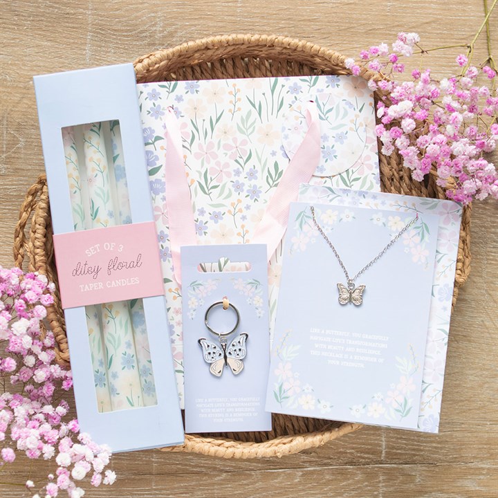 Set of 3 Ditsy Floral Taper Candles Set of 3 Ditsy Floral Taper Candles - Image 6