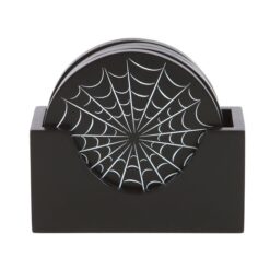 Alternative view of Black Spiderweb Coaster Set