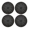Black Spiderweb Coaster Set