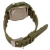 Clasico Mens Digital Water Resistant Green Rubber Strap Watch