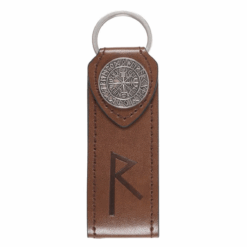 Alternative view of Journey Viking Rune Faux Leather Keyring